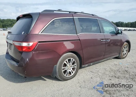 2012 Honda Odyssey Exl from USA, damaged, VIN 5FNRL5H65CB136571
